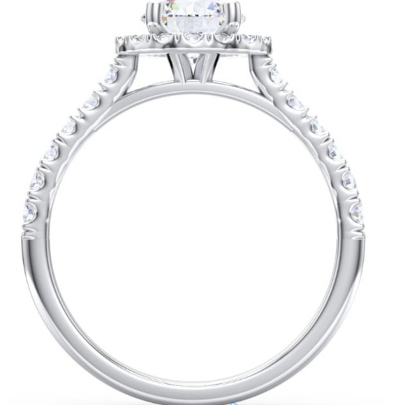 Halo Style Engagement Ring - Picture 5 of 6